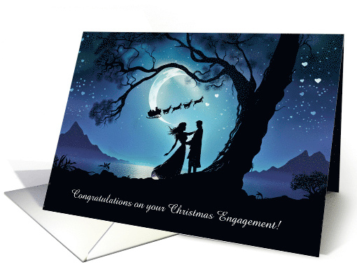 Congratulations Christmas Holiday Engagement with Couple... (1802614)