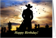 Birthday for Him Timeless Man with Country Western Rugged Cowboy card