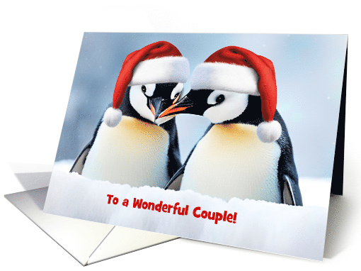 Christmas Holiday for Both of You Couple of Penguins... (1805936)