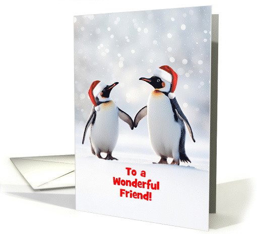 Friend Christmas Happy Holidays with Cute Penguins in the... (1808020)