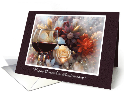 December Wedding Anniversary with Pretty Winter Flowers... (1808474)