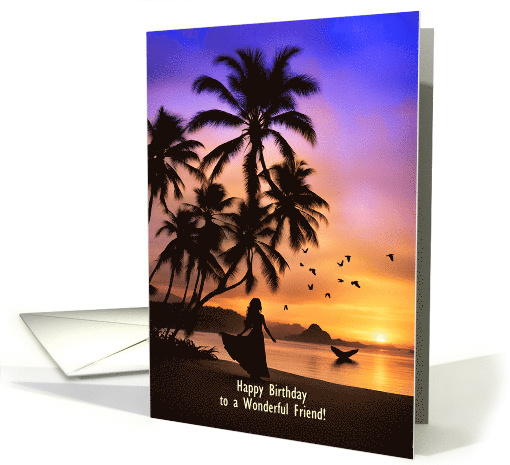 Friend Happy Birthday Beautiful Tropical Paradise Whale... (1812366)