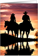 Congratulations Wedding Getting Hitched Country Western Cowboy Cowgirl card