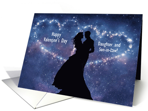 Daughter and Son in Law Happy Valentines Day Romance Custom card