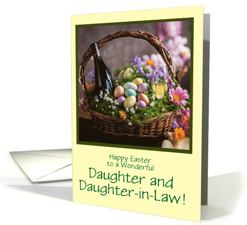 Daughter and Daughter in Law Funny Wine Themed Happy... (1816642)