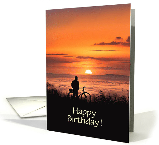 Birthday Bicycle Bicyclist Cycling Enjoying Outdoors... (1818138)
