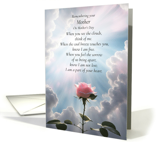 Mothers Day Sympathy In Remembrance with Spiritual Poem... (1818162)
