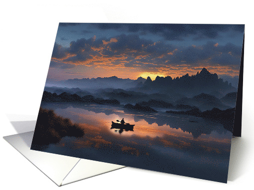 Birthday for Him Inspirational with Kayaker on the Water... (1828182)