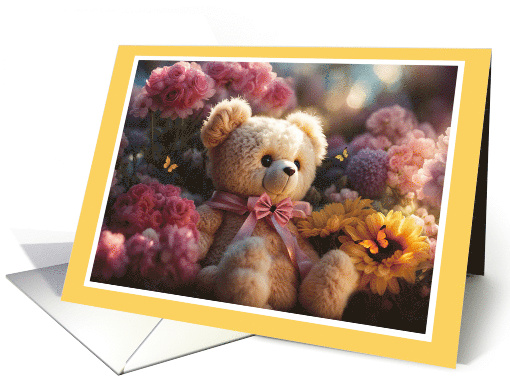 Encouragement with Cute Stuffed Teddy Bear Flowers and... (1834650)