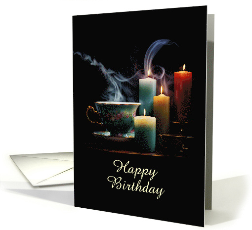 Pagan Wicca Inspired Happy Birthday Candles and Tea... (1858118)