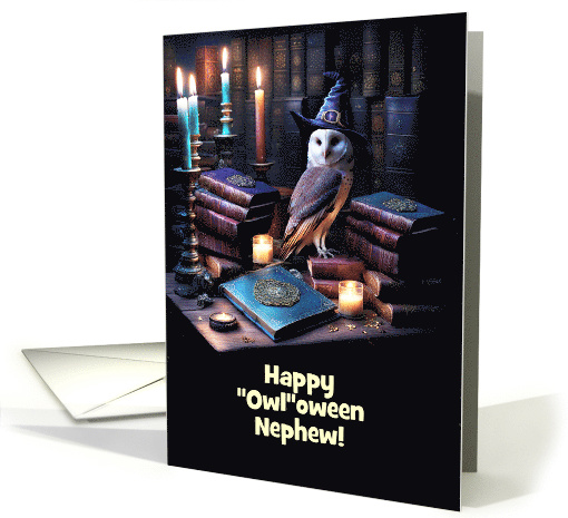 Nephew Happy Halloween Mystical Magical Owl and Books... (1867700)
