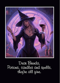 Halloween Wine and Pretty Witch Custom Name Humorous