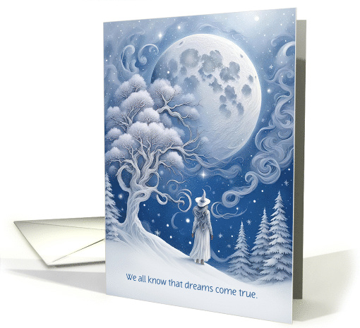 Birthday Dreams Come True Otherworldly Universe New Age Custom card
