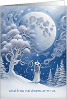 Birthday Dreams Come True Otherworldly Universe New Age Custom card