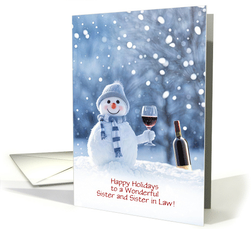 Sister and Sister in Law Wife Cute Christmas Wine and... (1885272)
