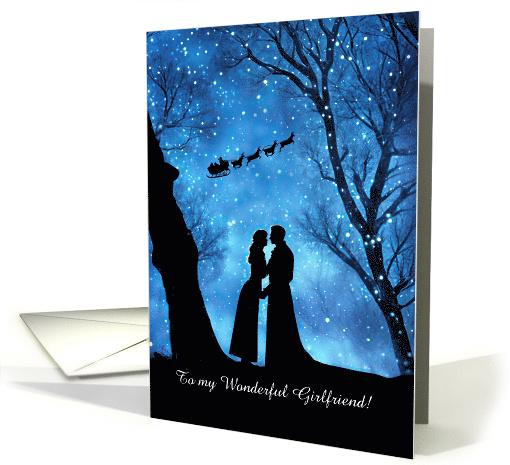 Girlfriend Happy Holidays Christmas Romance Cute Couple Custom card