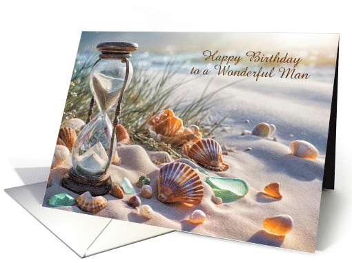 Birthday for Him Coastal Beach Sea glass Seashells... (1895152)