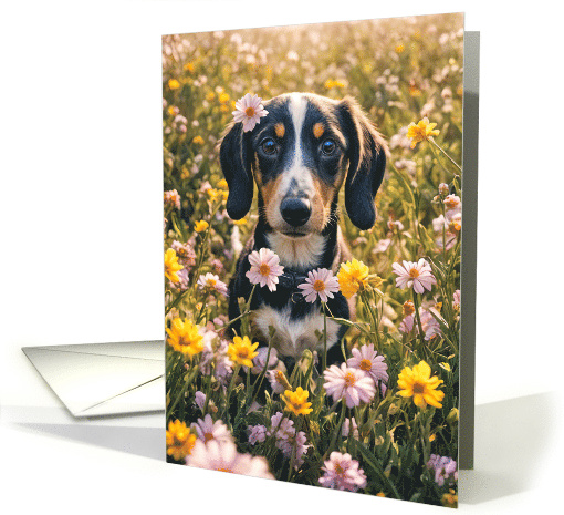Encouragement I am Here For You Emotional Support Dog Dachshund card