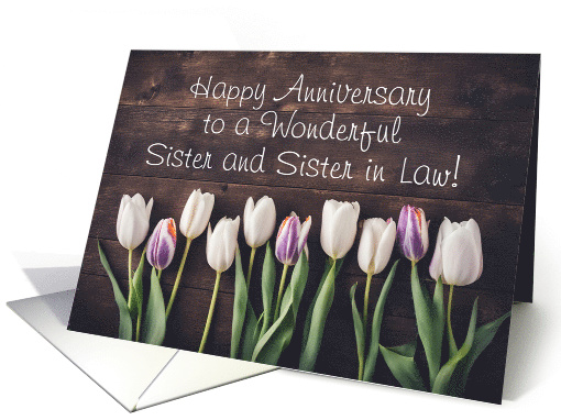 Sister and Sister in Law Wife Happy Wedding Anniversary... (1900058)