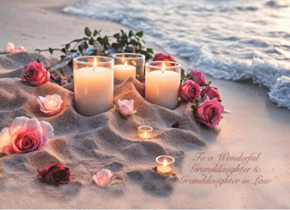Granddaughter and Wife Granddaughter in Law Anniversary Roses Custom