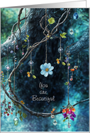 Encouragement You Are Beautiful You Are Strong You Are Loved Custom card