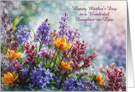Daughter in Law Happy Mothers Day Pretty Spring Flowers Custom Cover card