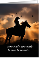 Divorce Encouragement Congratulations Country Western Cowgirl Custom card