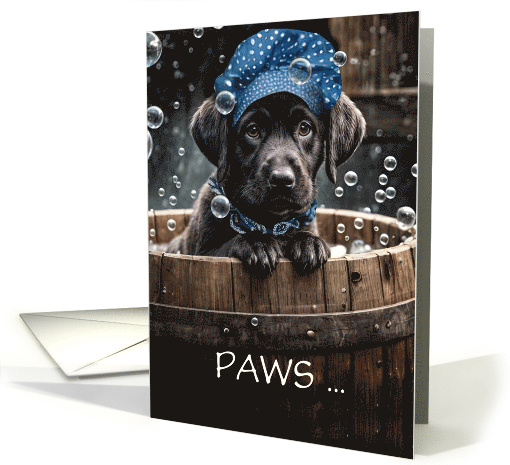 Get Well Feel Better Cute Black Labrador Retriever Pup... (1926876)