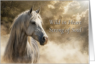 Happy Birthday Beautiful Horse Spiritual Timeless Spirit card