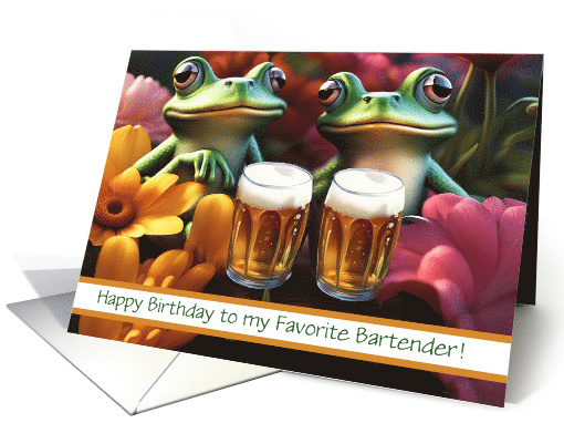 Favorite Bartender Mixologist Birthday Beer Drinking... (1931972)