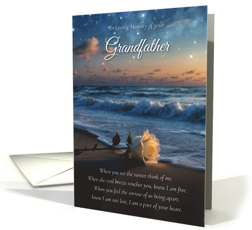 Grandfather Memorial Sympathy Beach and Rose Spiritual... (1938500)