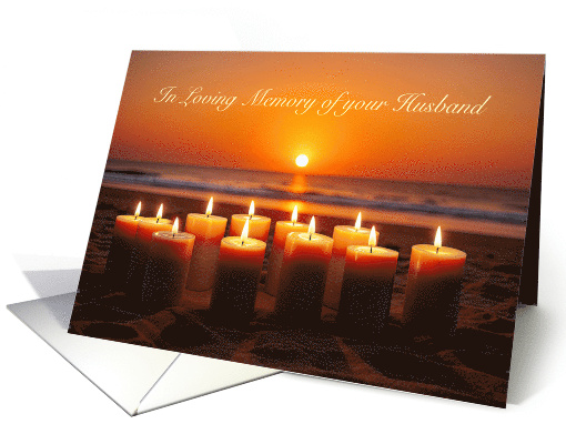 Husband Anniversary of Passing Death Remembrance Candles... (1939944)