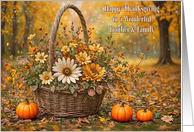 Borther and his Family Happy Thanksgiving Pretty Fall Colors Pumpkins card