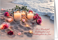 Goddaughter and Wife Congratulations Wedding Day Custom card