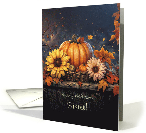 Sister Happy Halloween with Pretty Fall Autumn Foliage... (1943894)