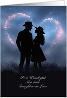 Son and Daughter in Law Wife Congratulations Wedding Cute Custom