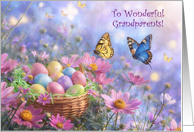 Grandparents Grandmother Grandfather Happy Easter Pretty Custom card