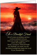 Freind Happy Birthday Strong Bold Bright Capable Woman Poem