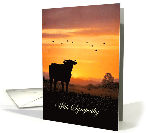 Cow Cattle Steer Sympathy Loss for Rancher Breeder Pet... (1981430)