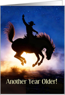 Birthday Country Western Cowboy Bucking Horse Rodeo Cute Fun Custom