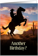 Birthday Country Western Cowboy Inspiring Riding Strong Custom