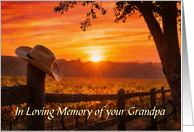Grandfather or Grandpa Sympathy Outdoors Sunset Farm Vineyard Custom
