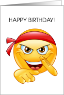 Martial Art Emoji Emoticon Birthday card