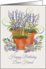 Friend Birthday Lavender Garden card