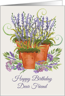 Friend Birthday Lavender Garden card