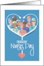 Radiology Nurses Day 2025 Large White Stethoscope and Nurses Inside card