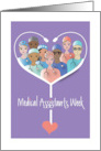 Medical Assistants Week MAR White Stethoscope & Medical Assistants card