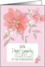 Hand Lettered Sympathy Loss of Granddaughter with Watercolor Flowers card