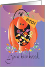 Halloween Boo Basket You’ve Been Booed Jack O’ Lantern and Candy card