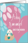 Hand Lettered Gotcha Day Anniversary for Dog Angel Sent from Heaven card